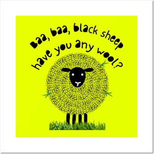 Black Sheep Baa Baa Posters and Art